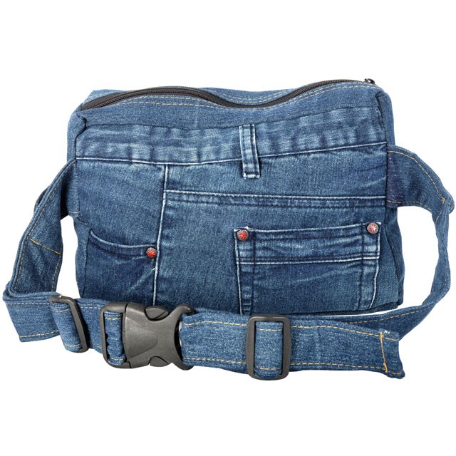 Men's Fanny Bags: in Denim, Cotton, Recycled Materials