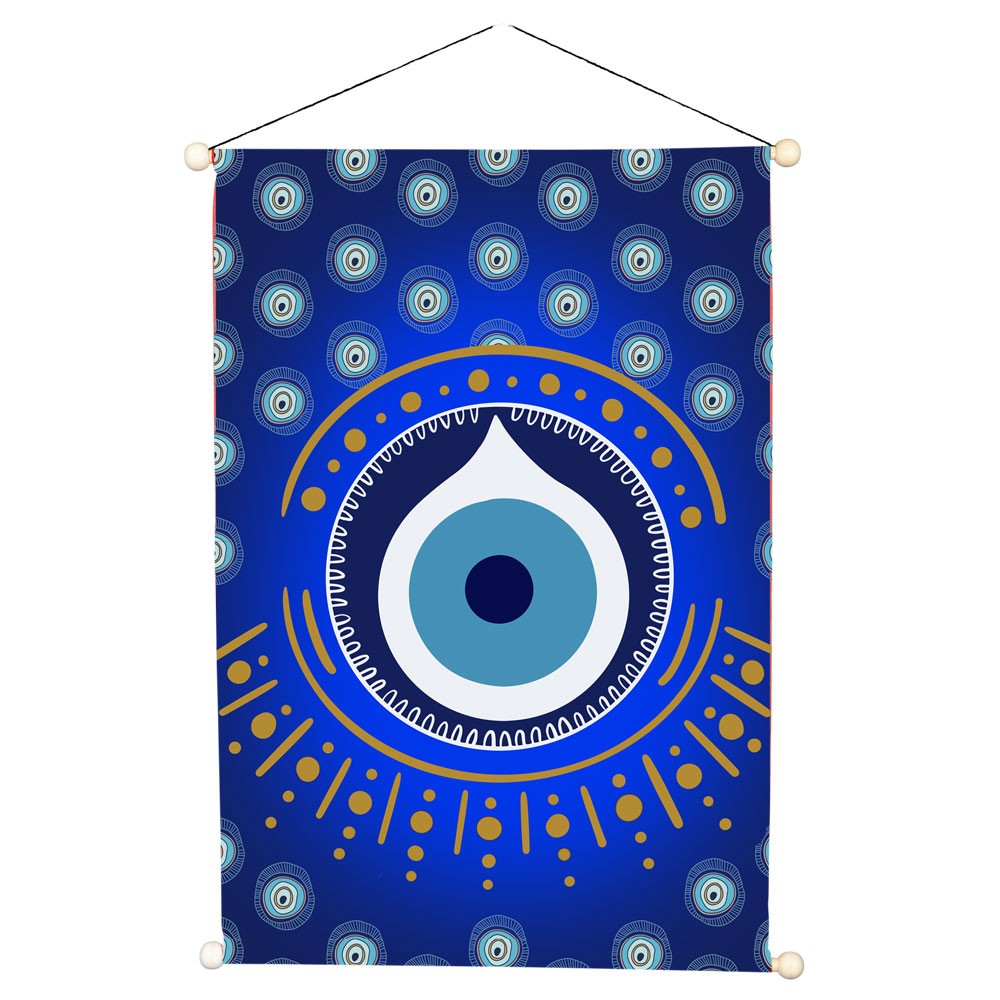 Evil Eye Gold Contour Banner