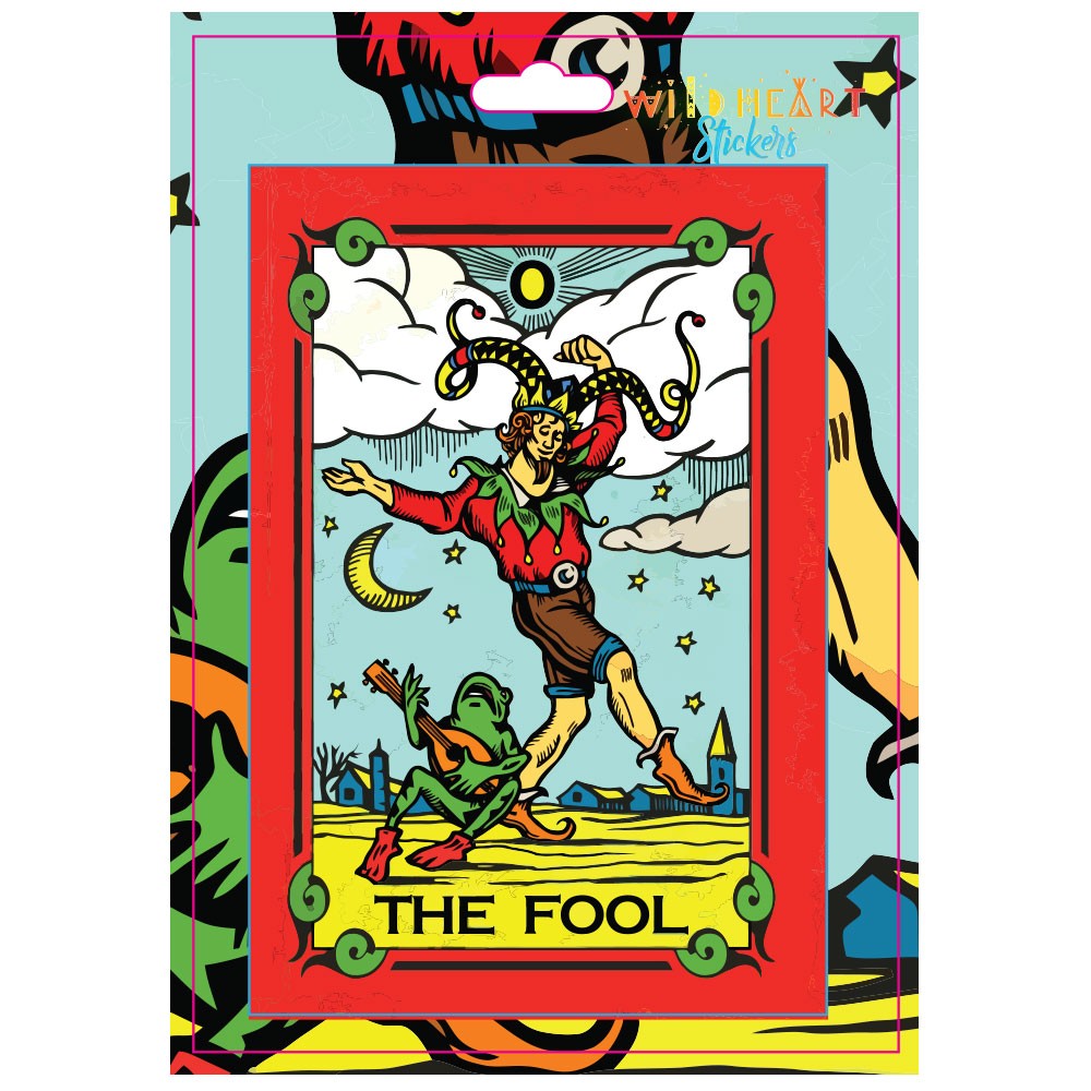 The Fool Tarot Card - Ghoulish Edition Sticker