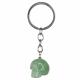 GREEN AVENTURINE SKULL KEYCHAIN