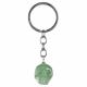 GREEN AVENTURINE SKULL KEYCHAIN 1