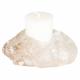 ROUGH QUARTZ CANDLE HOLDER