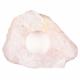 ROUGH ROSE QUARTZ CANDLE HOLDER 1