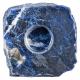 ROUGH BLUE QUARTZ CANDLE HOLDER WITH SMOOTH TOP 1