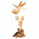 WOODEN MUSHROOMS WITH DRAGONFLY 1