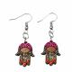 ASSORTED WOOD HAMSA EARRINGS