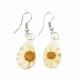 TEARDROP DRIED DAISY RESIN FLOWER EARRINGS 3