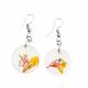 ROUND DRIED FLOWERS RESIN EARRINGS 1