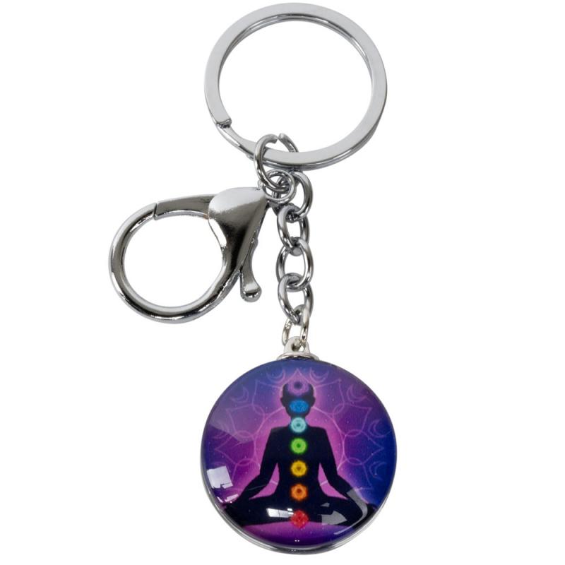 CHAKRA ACRYLIC ASSORTEDD KEYCHAINS