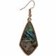 ABALONE TRIANGLE EARRINGS GOLD