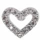 SILVER COLOR HEART STUD EARRINGS