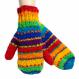 RAINBOW WOOL MITTENS