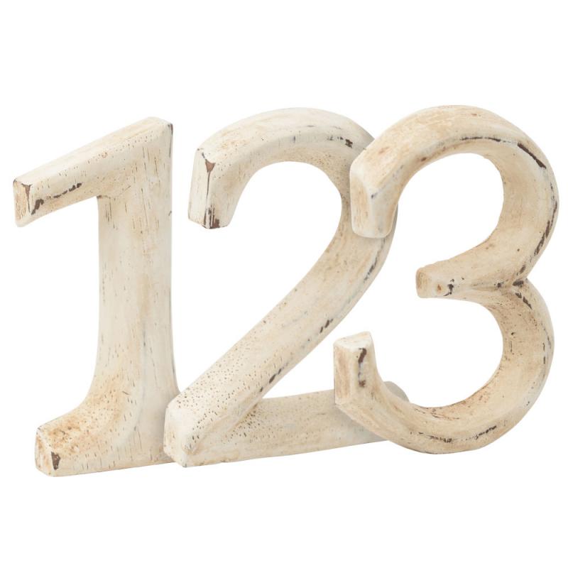 SMALL WOODEN NUMBERS